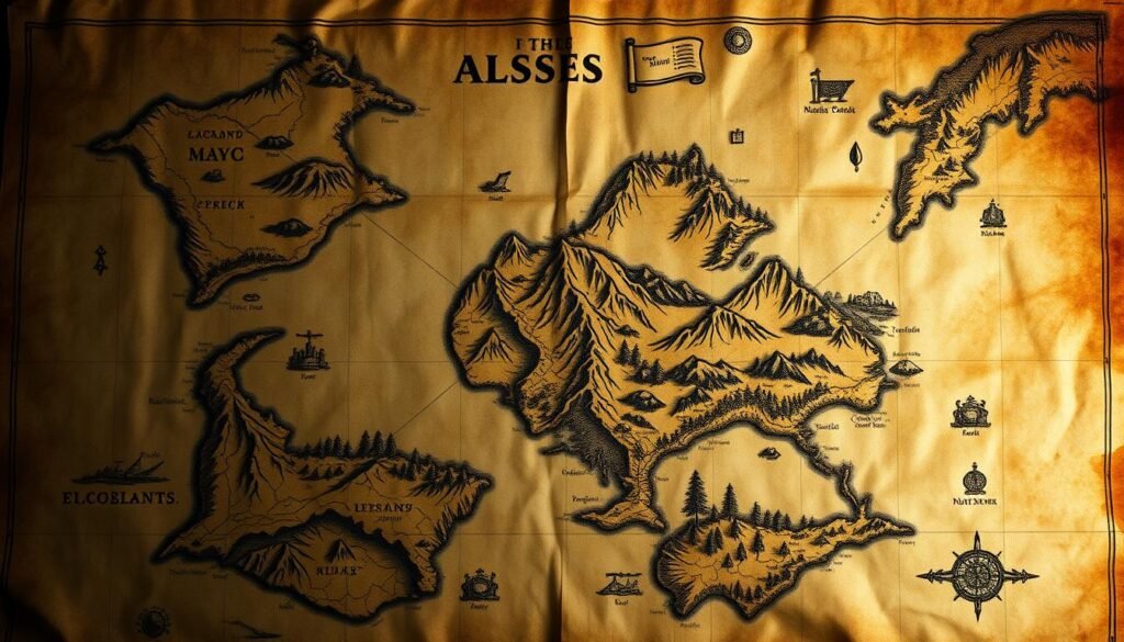 Lost Land Ancient Map