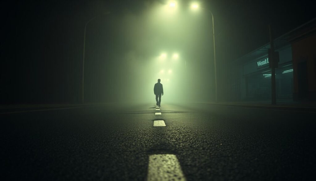 Man Disappears in the Street